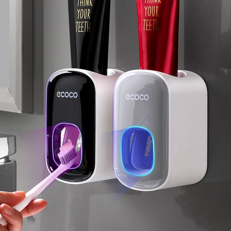 Wall Mounted Automatic Toothpaste Holder Bathroom Accessories Set Disp ...