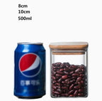 High Borosilicate Glass Square Sealed Tank Transparent Storage