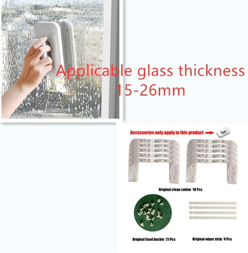 Magnetic Double-sided Wipe Window Cleaner