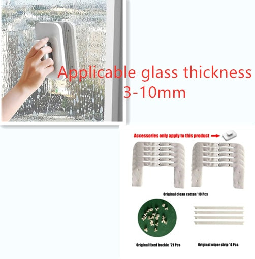 Magnetic Double-sided Wipe Window Cleaner
