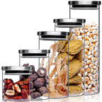 Heat-resistant Glass Storage Tank With Stainless Steel Lid