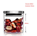 Heat-resistant Glass Storage Tank With Stainless Steel Lid