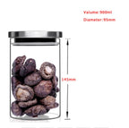 Heat-resistant Glass Storage Tank With Stainless Steel Lid