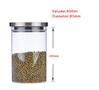 Heat-resistant Glass Storage Tank With Stainless Steel Lid