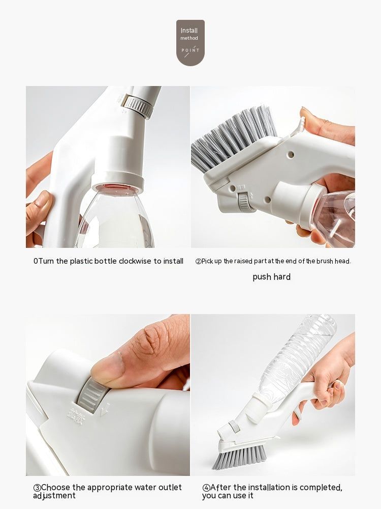 Multifunctional Water Spray Floor Brush Gap Cleaning Suit