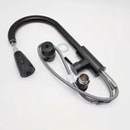 304 Stainless Steel Brushed Black Flat Tee Kitchen Sink Pull-out Hot And Cold Water Faucet