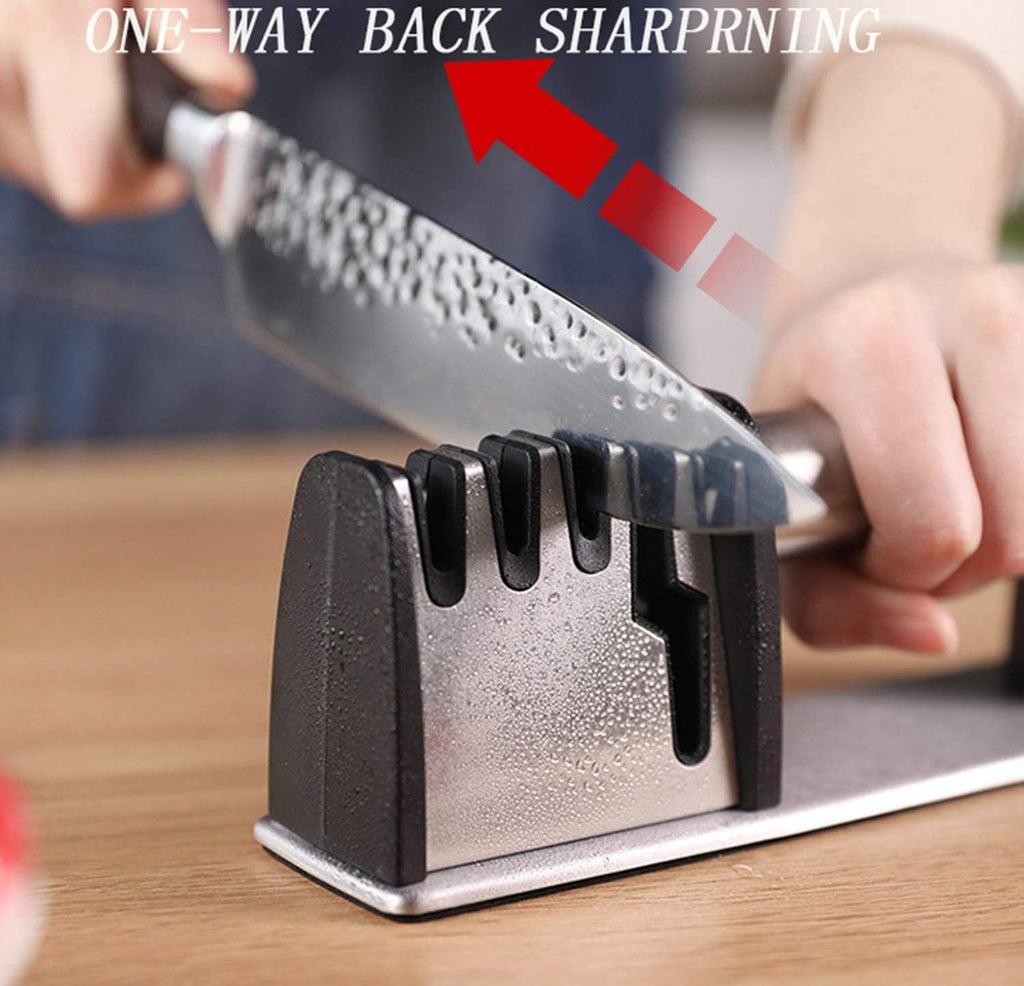 Kitchen Sharpener, 4-inch Knife Clipper Manual Sharpener