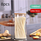 High Borosilicate Glass Sealed Jar Transparent Household