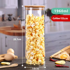 High Borosilicate Glass Sealed Jar Transparent Household
