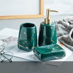 Ceramic Bathroom Accessory Set - Modern Decor