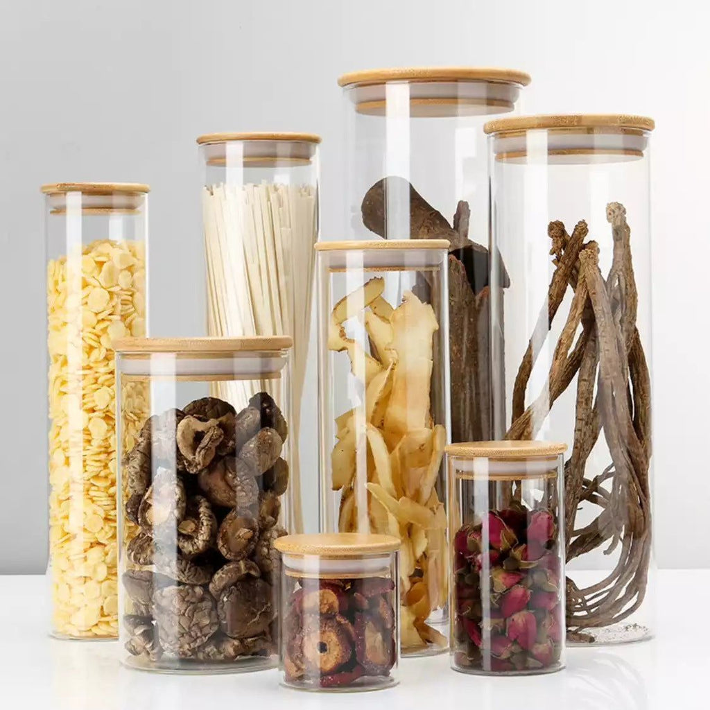 High Borosilicate Glass Sealed Jar Transparent Household
