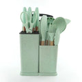Silicone Kitchenware Set 19 Pieces Storage Container Straw Color