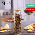 High Borosilicate Glass Sealed Jar Transparent Household