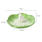 Easter Ceramic Cute Cartoon Hand Painted Animal Children's Tableware Rabbit Cabbage Fruit Salad Dessert Bowl Steak Plate Dinnerware