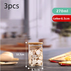 High Borosilicate Glass Sealed Jar Transparent Household
