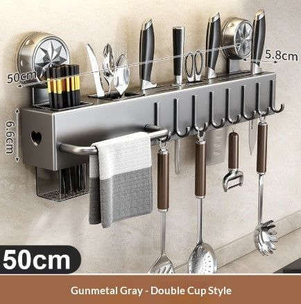 Punch-free Kitchen Shelf Home Wall-mounted