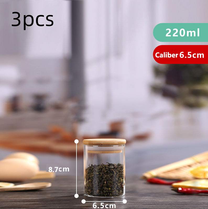 High Borosilicate Glass Sealed Jar Transparent Household