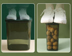 Light Luxury Moisture-proof Sealed Canister With Rotary Lid For Food Grade