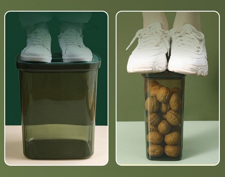 Light Luxury Moisture-proof Sealed Canister With Rotary Lid For Food Grade