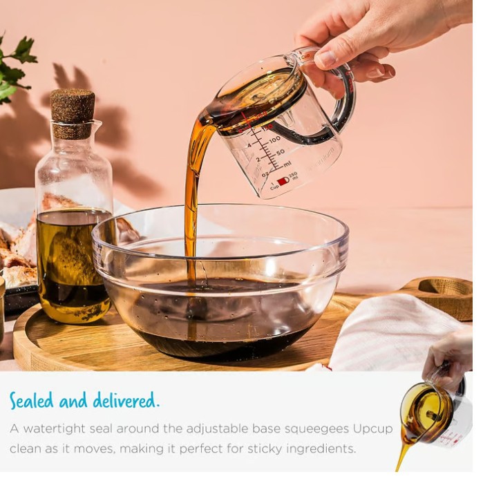 4 In 1 Adjustable Measuring Cup Multi-Functional Measuring Cup With Scraper-Style Seal Base Measurings Cube Cups For Cooking