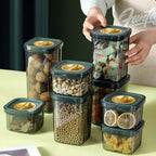 Light Luxury Moisture-proof Sealed Canister With Rotary Lid For Food Grade