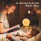 16-Color Lamp With Stand And Remote, Moon Lamp, LED Night Light With Dock, Creative Moon Light Uniq