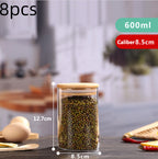 High Borosilicate Glass Sealed Jar Transparent Household