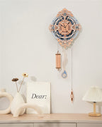 Robotime ROKR 3D Wooden Puzzle Time Art Romantic Notes Wall Clock Model Toys For Children Kids