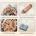 Robotime ROKR 3D Wooden Puzzle Time Art Romantic Notes Wall Clock Model Toys For Children Kids