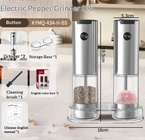 Charging Grinder Electric Rose Salt Pepper