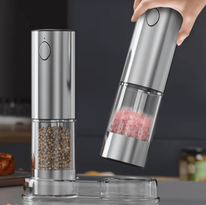 Charging Grinder Electric Rose Salt Pepper