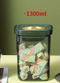Light Luxury Moisture-proof Sealed Canister With Rotary Lid For Food Grade