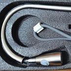 304 Stainless Steel Brushed Black Flat Tee Kitchen Sink Pull-out Hot And Cold Water Faucet