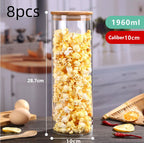 High Borosilicate Glass Sealed Jar Transparent Household
