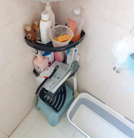 3/2/1 PCS Strong Adhesive No Drill Shower Shelf Storage Upgraded Waterproof Bathroom Organizer Shampoo & Towel Holder Wall Mount