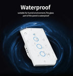 Tuya WiFi/Zigbee Smart Touch Sensor Light Switch Smart Wall Touch Switch Smart Life Work with AlexaGoogle Home 1/2/3/4 Gang