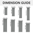 2pcs Modern 100% Blackout Curtain with Coated Lining, Curains for Bedroom, Living Room, Dining Room, Bathroom, Home Decor