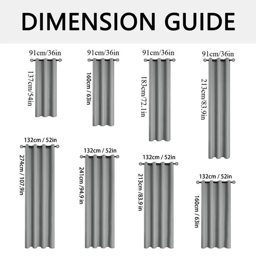 2pcs Modern 100% Blackout Curtain with Coated Lining, Curains for Bedroom, Living Room, Dining Room, Bathroom, Home Decor