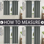 2pcs Modern 100% Blackout Curtain with Coated Lining, Curains for Bedroom, Living Room, Dining Room, Bathroom, Home Decor