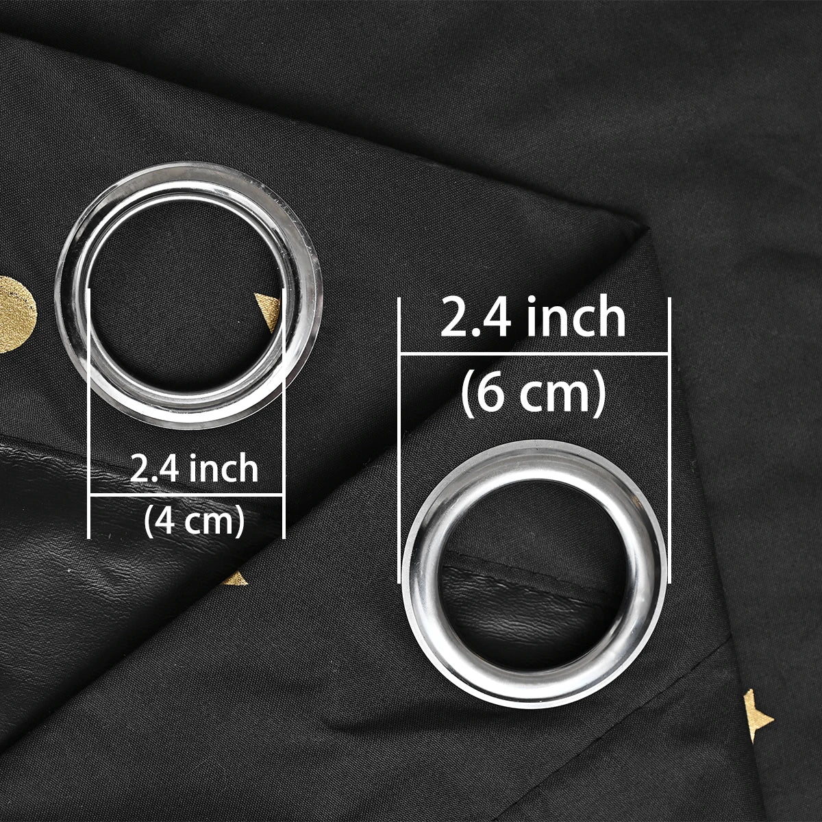 1pc Modern 100% Blackout Curtain Grommet Top, Big Star and Moon Pattern Window Curtains for Living Room Bedroom, Home Decor