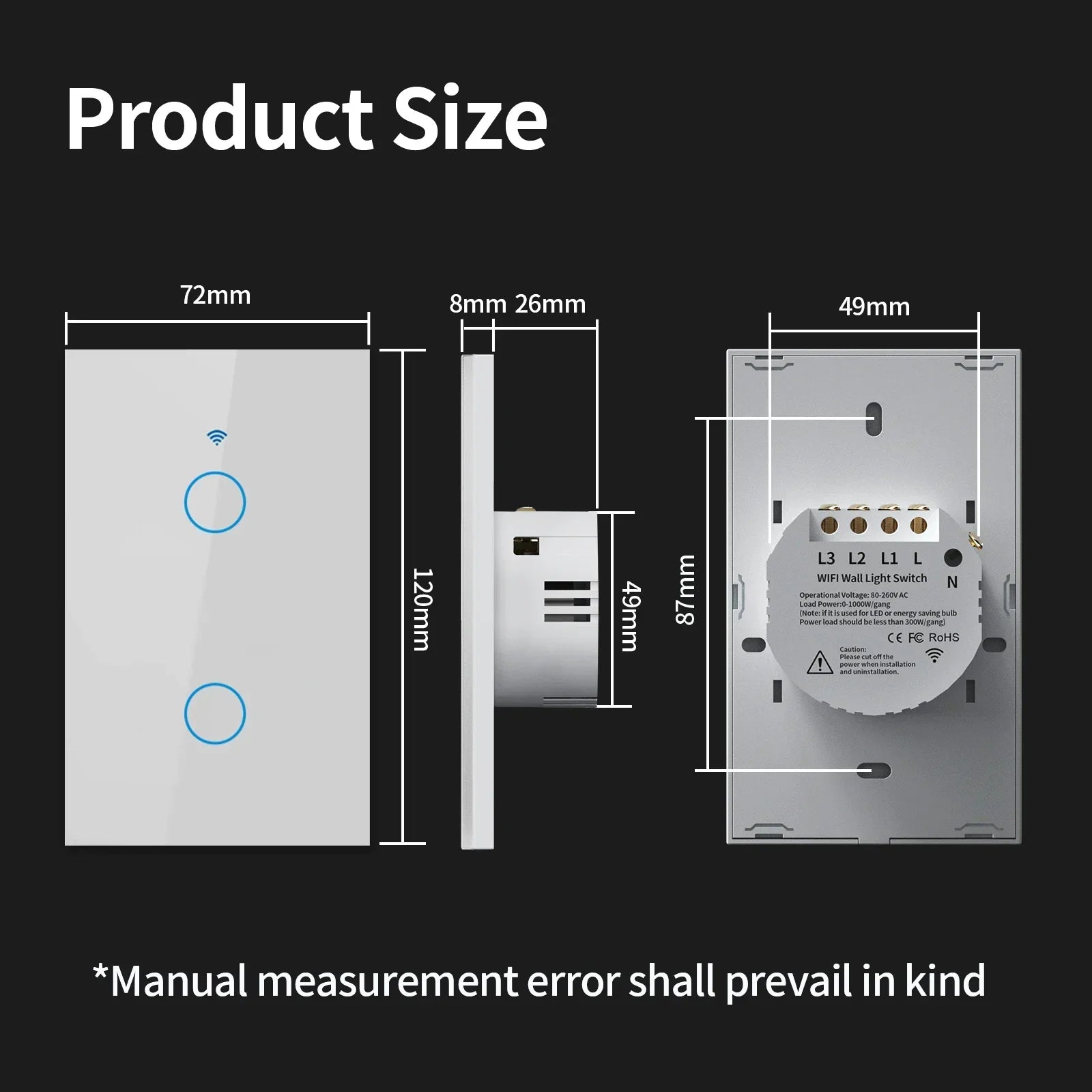 Tuya WiFi/Zigbee Smart Touch Sensor Light Switch Smart Wall Touch Switch Smart Life Work with AlexaGoogle Home 1/2/3/4 Gang