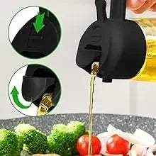 2in1 Olive Oil Dispenser Bottle 500ml Plastic Oil Sprayer for Cooking Oil Spray Tank BBQ Baking Picnic Kitchen Tools for Home