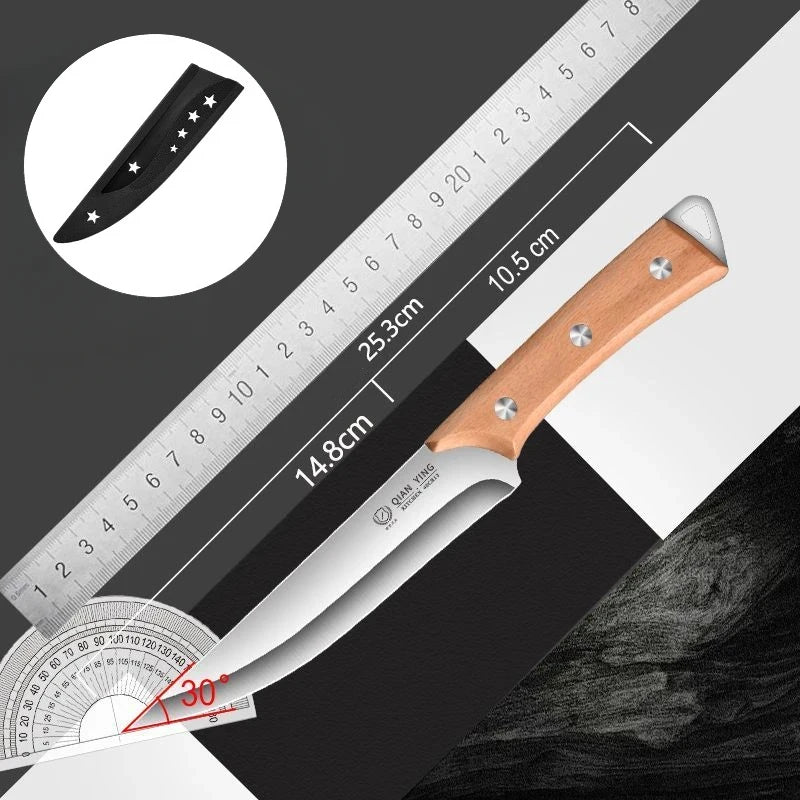 High-quality stainless steel bone-picking knife kitchen accessories, butcher's special sharp knife for sheep, pigs and cattle