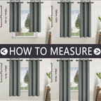 2pcs Modern 100% Blackout Curtain with Coated Lining, Curains for Bedroom, Living Room, Dining Room, Bathroom, Home Decor