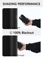1pc 100% Blackout Curtain with Rod Pocket, Curtains for Living Room, Bedroom, Kitchen, Window Curtain, Drapes in Living Room