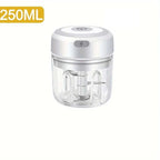 100ML/250ML Electric  Meat Mincer Garlic Chopper Rotate Garlic Press Crusher Vegetable Onion Cutter Kitchen Cooking Accessories