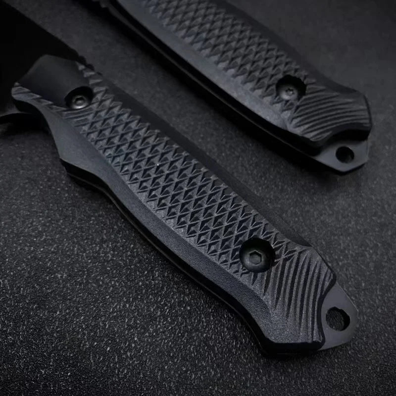 1pc stainless steel sheath pocket knife, high hardness knife, portable sheath peel knife outdoor barbecue knife