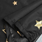 1pc Modern 100% Blackout Curtain Grommet Top, Big Star and Moon Pattern Window Curtains for Living Room Bedroom, Home Decor