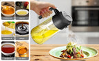 2in1 Olive Oil Dispenser Bottle 500ml Plastic Oil Sprayer for Cooking Oil Spray Tank BBQ Baking Picnic Kitchen Tools for Home