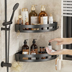 3/2/1 PCS Strong Adhesive No Drill Shower Shelf Storage Upgraded Waterproof Bathroom Organizer Shampoo & Towel Holder Wall Mount